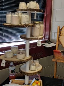 Student Made Candle Display