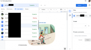 Google Classroom Classwork Tab