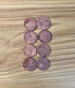 cleaned pennies