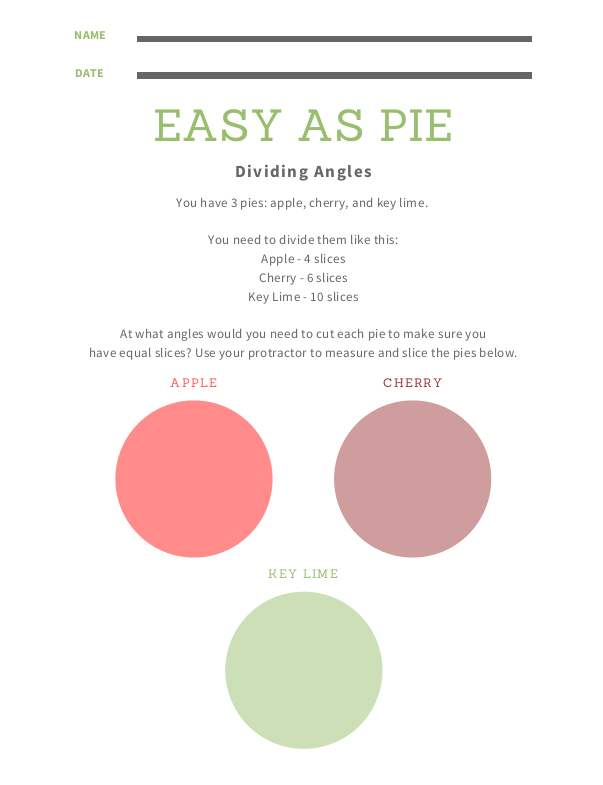 Pi Day activities - Easy as Pie