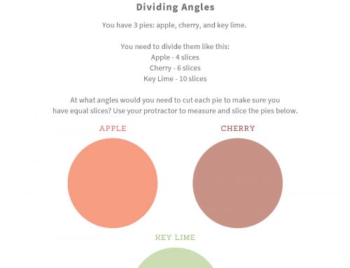 Easy as Pie Math Activity