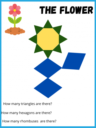 Flower Problem Geometry Flower Worksheets for Summer Learning - STEM Supplies